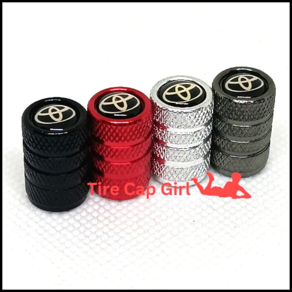 TOYOTA TIRE CAPS Universal Air Valve stem caps 4 Included per pack